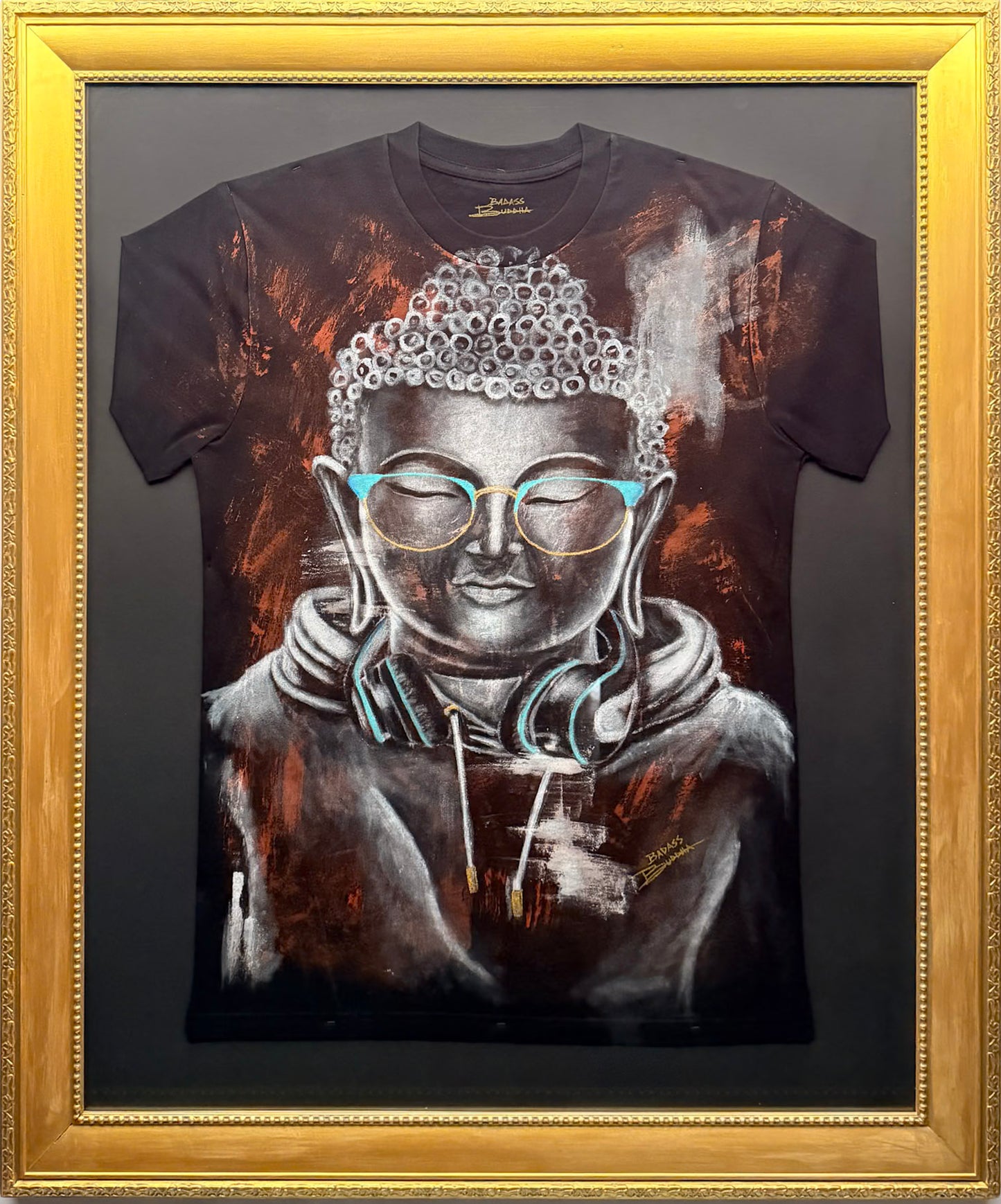 Buddha in Tune Art Tee by Annie Espejo