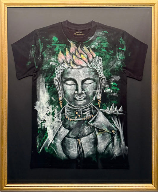 Buddha Punk Art Tee by Annie Espejo