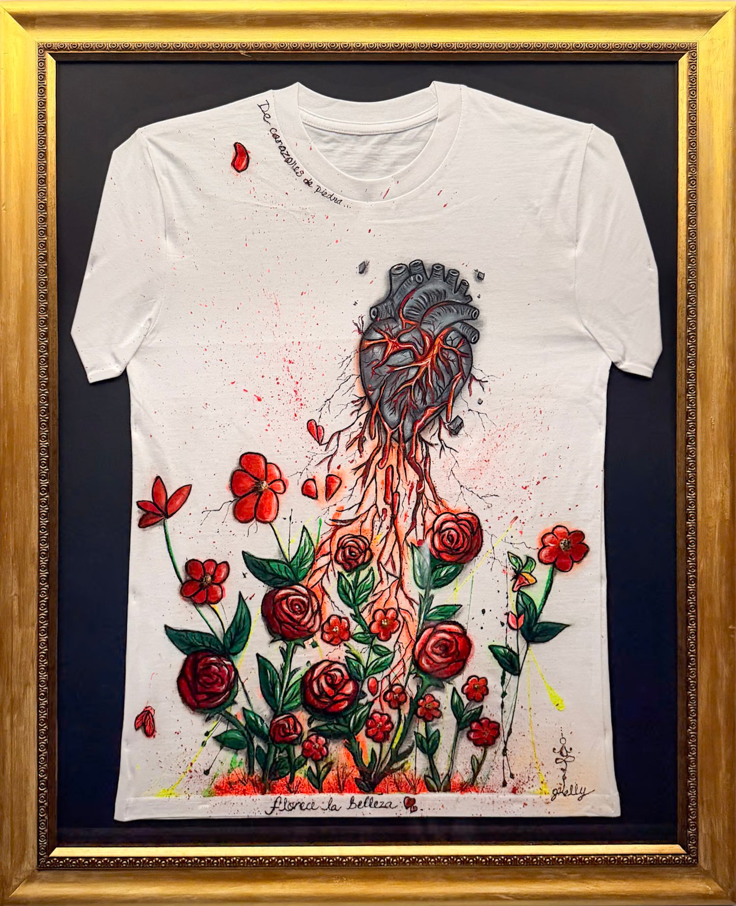 From Hearts of Stone, Beauty Emerges. Art Tee by Grace Kelly